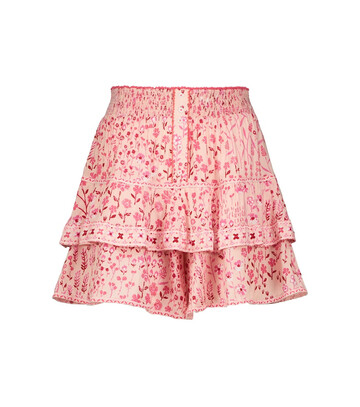 Poupette St Barth Camila floral miniskirt in pink