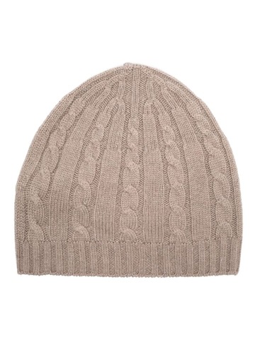 peserico cable-knit beanie - neutrals