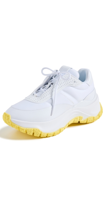 marc jacobs the lazy runner sneakers white/yellow 41
