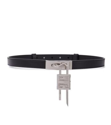 Givenchy Turnlock leather belt in black