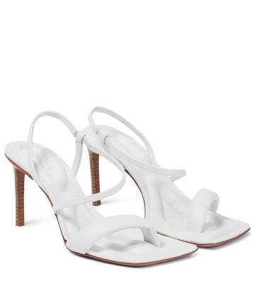 Jacquemus Les Sandales Limone leather sandals in white