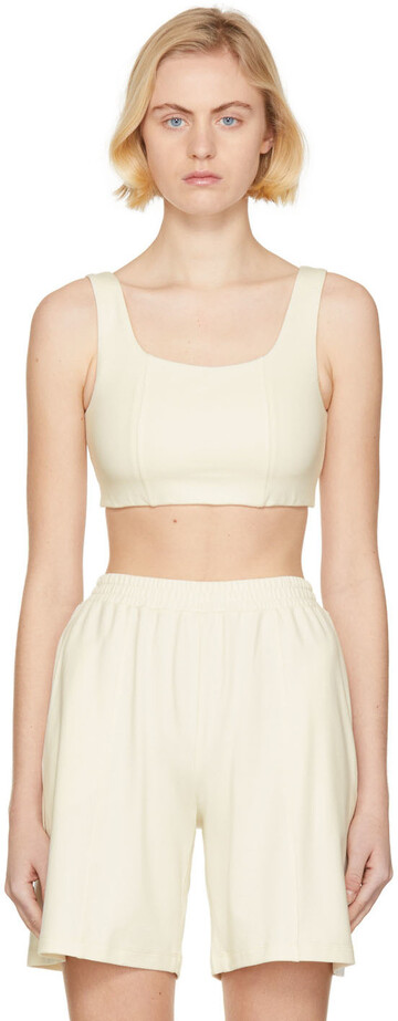 Norba Off-White Line Sports Bra in ivory