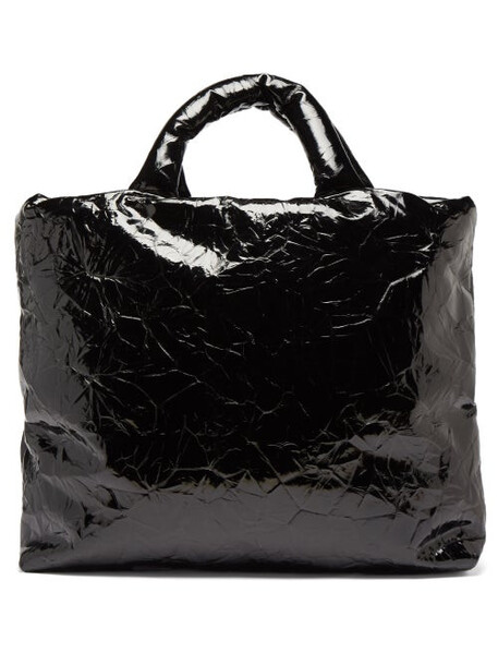 Kassl Editions - Pillow Lacquered Leather Tote Bag - Womens - Black
