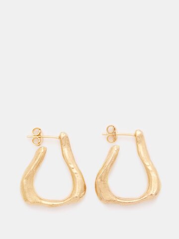 alighieri - the link of wanderlust 24kt gold-plated earrings - womens - yellow gold