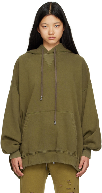 r13 green jumbo hoodie