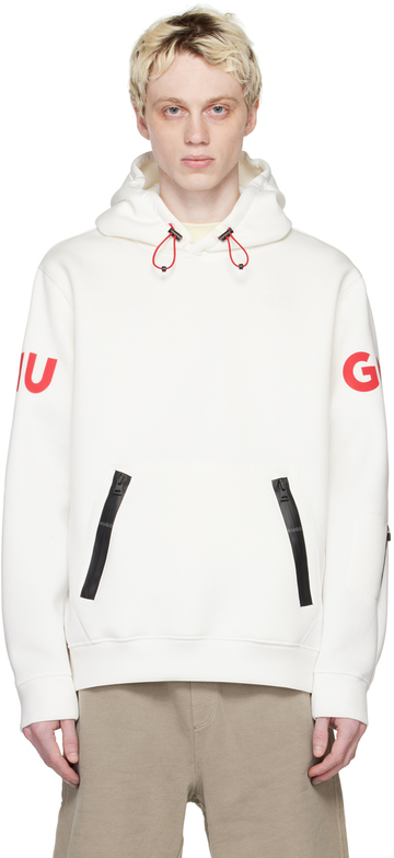 hugo white drawstring hoodie