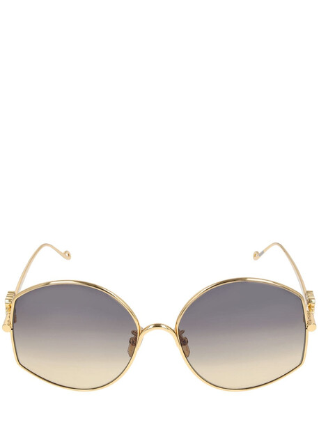 LOEWE Round Metal Sunglasses in gold