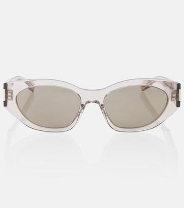 saint laurent sl 638 cat-eye sunglasses in white