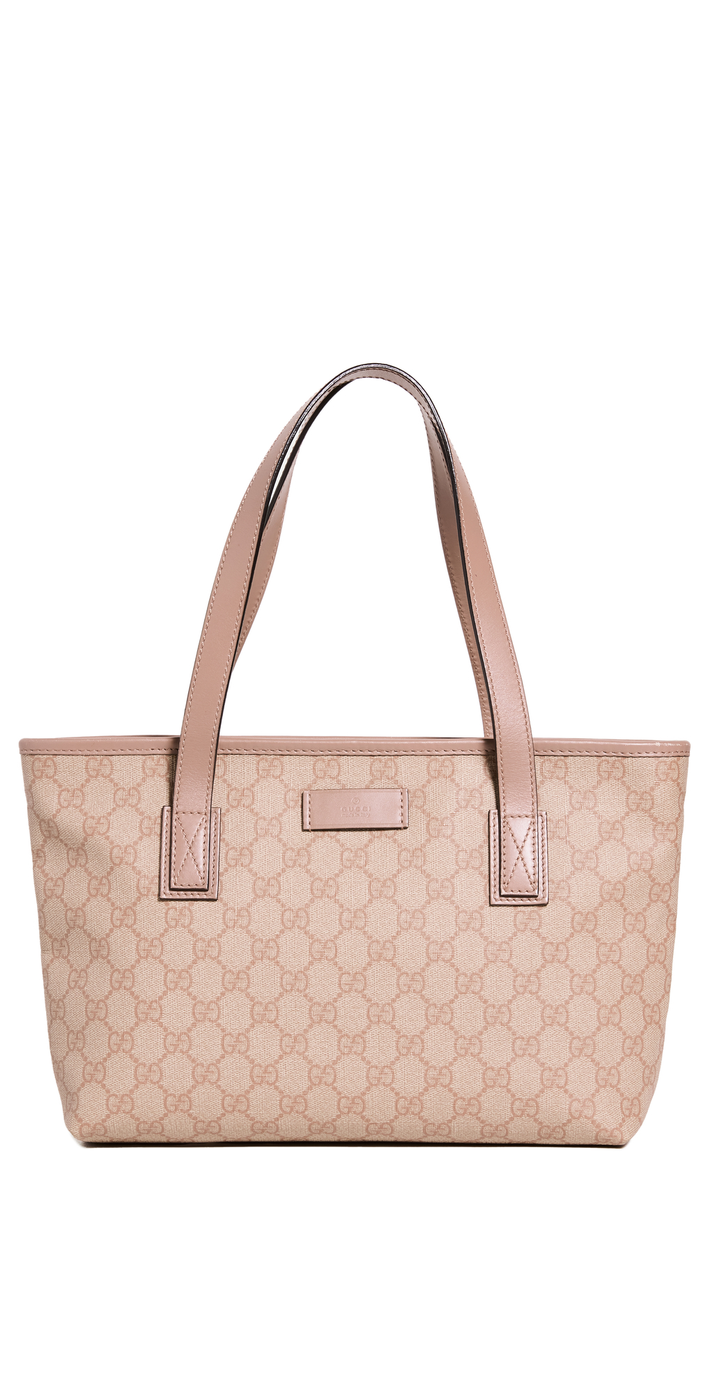 What Goes Around Comes Around Gucci Pink Coated Canvas Supreme Tote