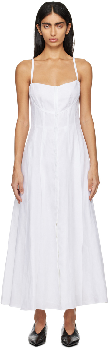 gabriela hearst white keely maxi dress
