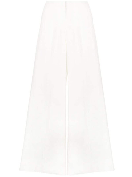 Jil Sander high-waisted palazzo pants in white