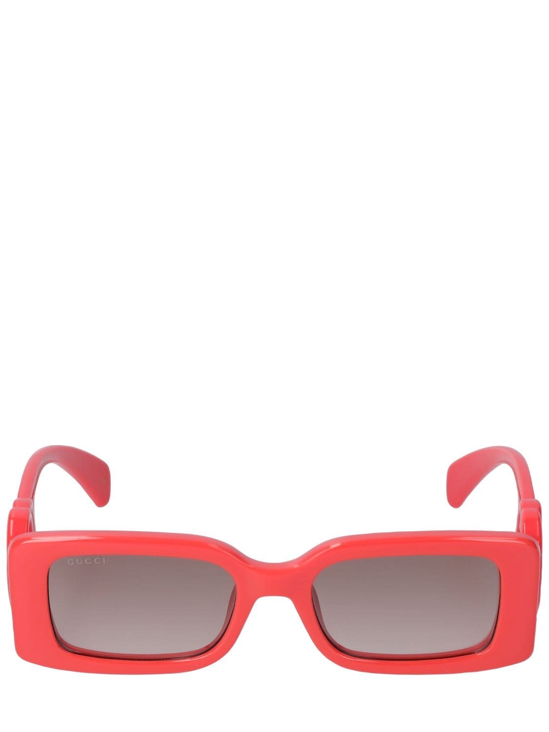 GUCCI Gg1325s Squared Acetate Sunglasses in red
