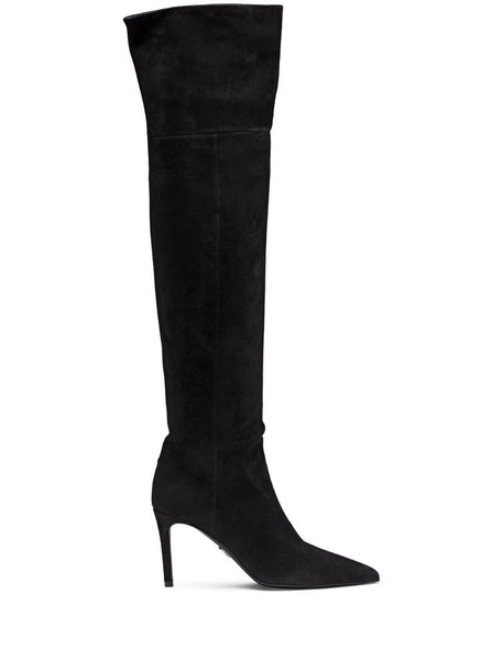 Prada knee-length boots in black