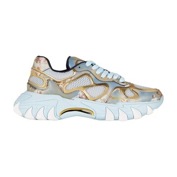 Balmain B-East trainers in printed leather and mesh