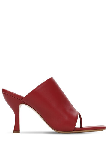 GIA X PERNILLE TEISBAEK 80mm Leather Thong Sandals in red