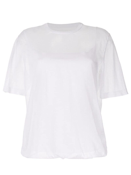 Kuho sheer round neck T-shirt in white