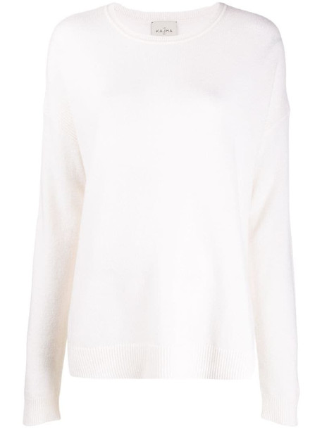 Le Kasha Crête relaxed-fit cashmere jumper in white