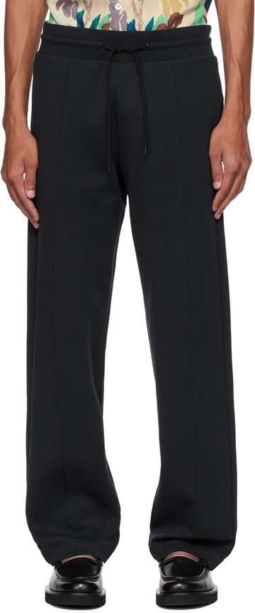 paul smith navy pinched seam trousers in blue