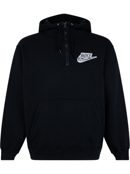 Supreme x Nike half zip hoodie - Black