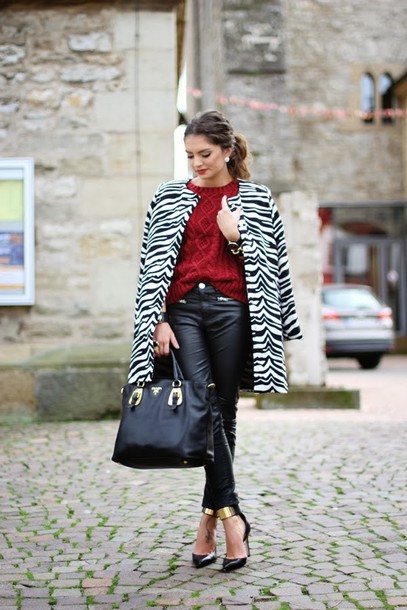 fashionhippieloves coat sweater pants bag shoes jewels
