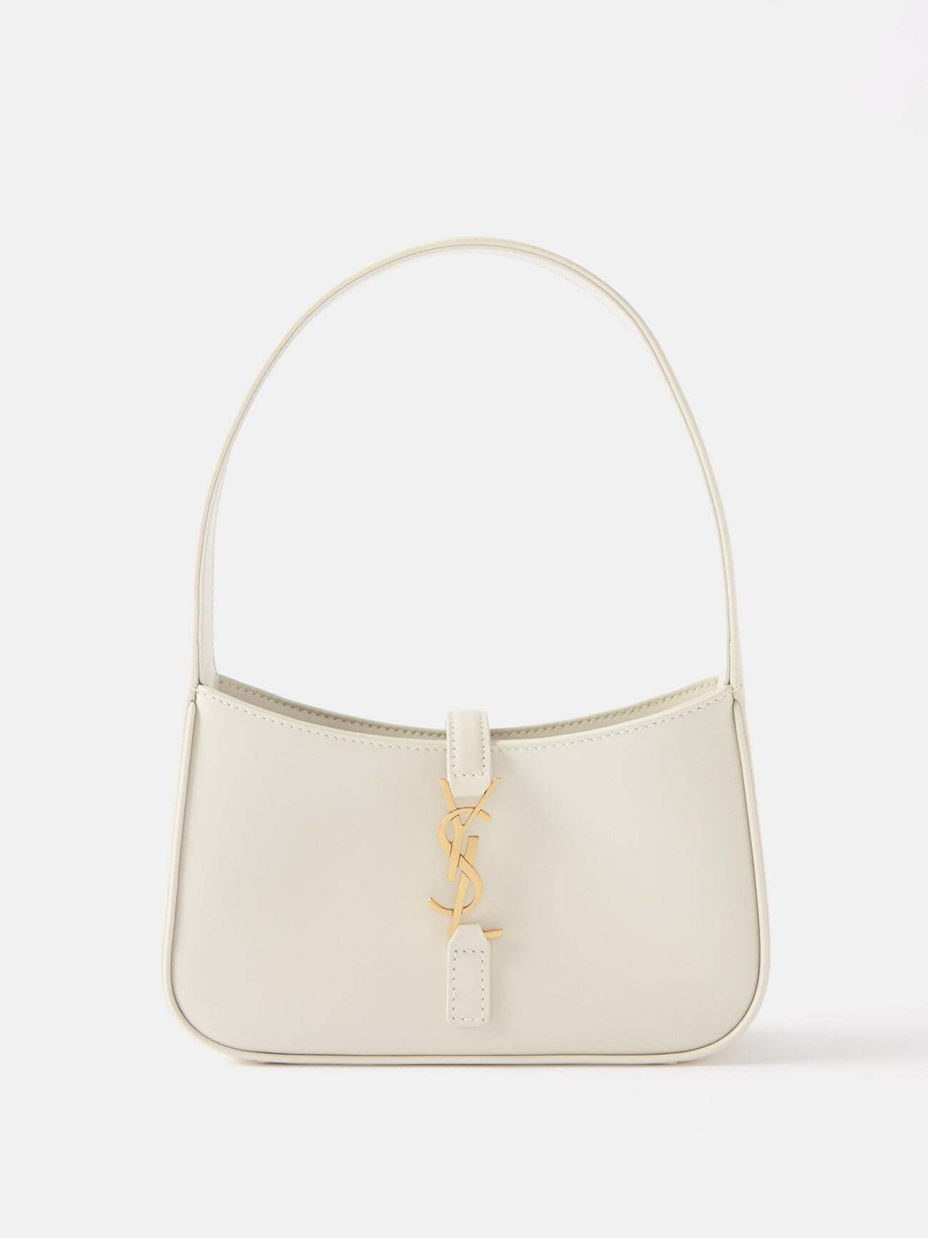 Saint Laurent - Le 5 À 7 Mini Leather Shoulder Bag - Womens - White
