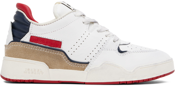 isabel marant white emree sneakers in blue