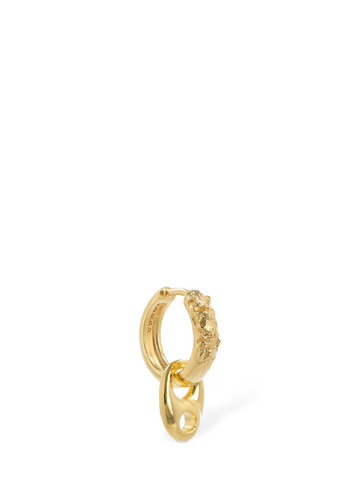 MARIA BLACK Sienna 11 Bi-texture Mono Huggie Earring in gold