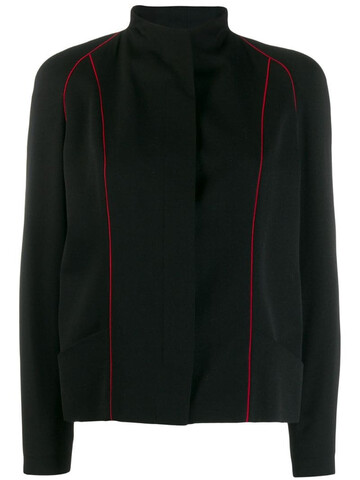 Jean Louis Scherrer Pre-Owned lined detail jacket in black