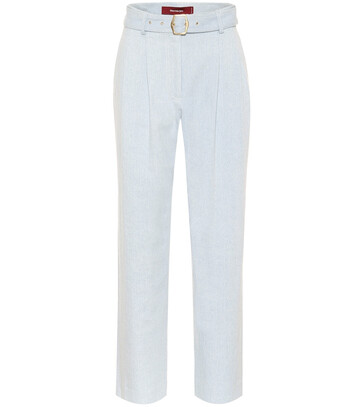 Sies Marjan Blanche high-rise straight pants in blue