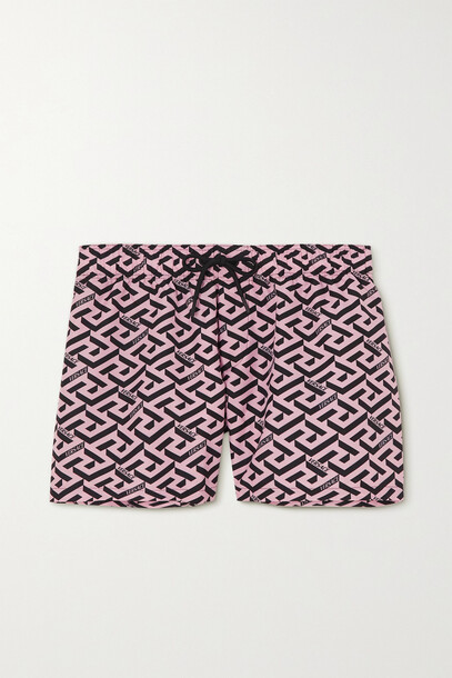 Versace - Printed Shell Shorts - Pink