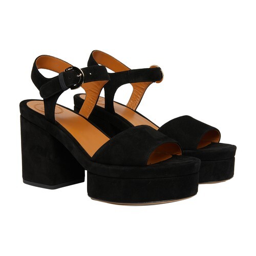 Chloé Odina wedge sandals in black