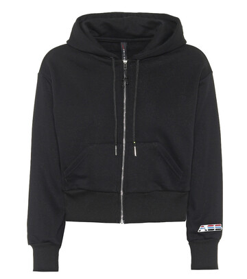 Adam Selman Sport Cotton-blend hoodie in black