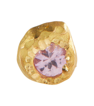 ELHANATI Palmira 18kt gold single earring with pink sapphire