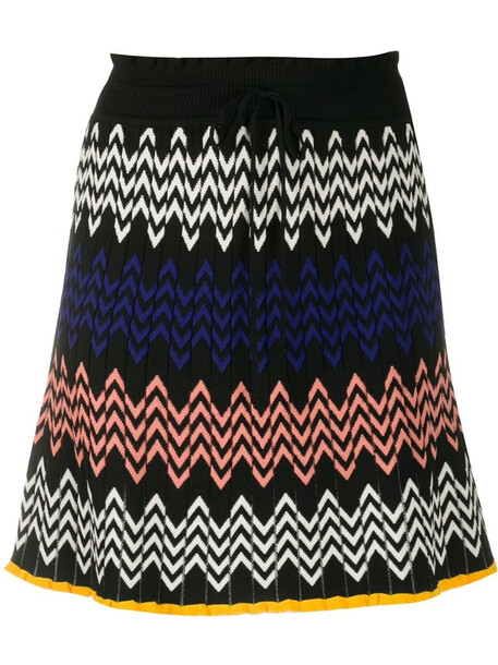 M Missoni geometric pattern skirt in black
