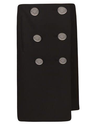 Prada Double-breasted Skirt in black