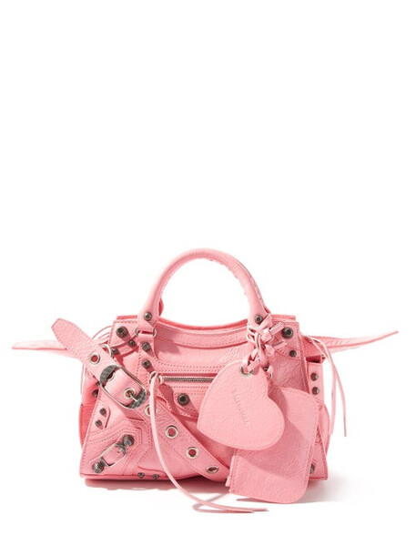 Balenciaga - Neo Cagole Xs Leather Shoulder Bag - Womens - Light Pink