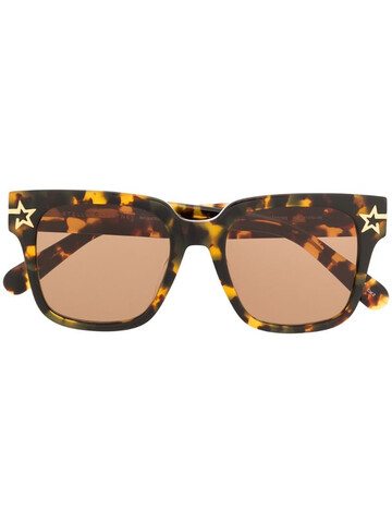 Stella McCartney Eyewear tortoiseshell oversized-frame sunglasses in brown