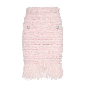 Balmain Tweed skirt in rose