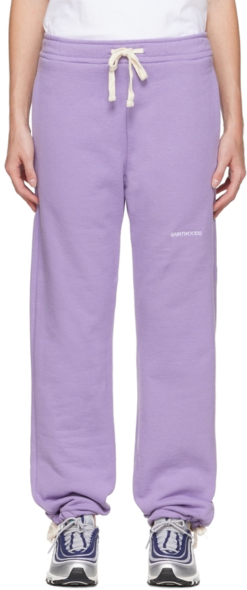 Saintwoods Purple SW Lounge Pants in lavender
