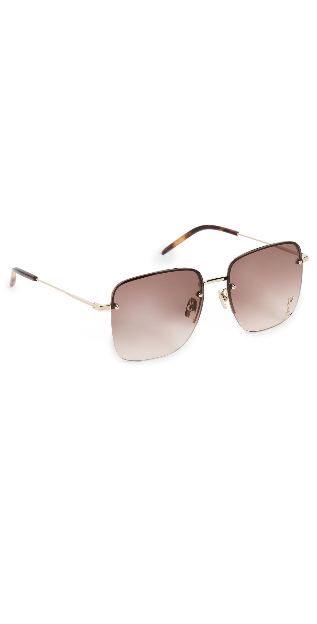 Saint Laurent SL 312 M Sunglasses in brown / gold