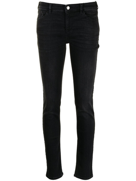 Emporio Armani mid-rise skinny jeans - Black