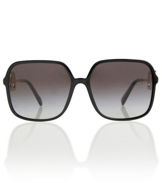 Valentino Vlogo oversized square sunglasses in black