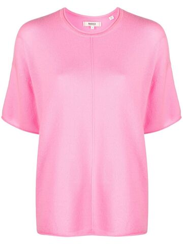 chinti and parker short-sleeve knitted t-shirt - pink