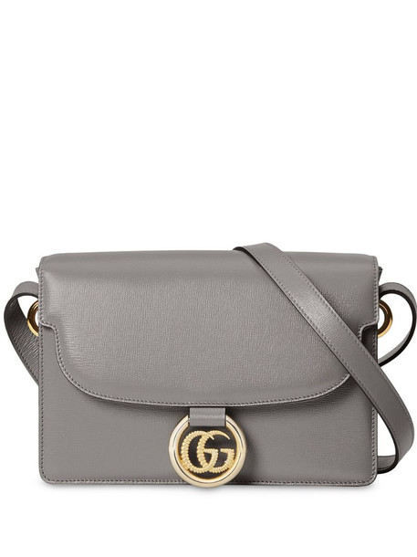Gucci Double G pendant shoulder bag in grey