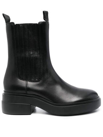 Vic Matié Vic Matié Knight Black Beatle Boots In Semi-glossy Calfskin in nero