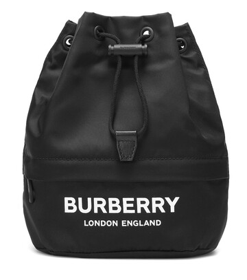 Burberry Phoebe nylon drawstring pouch in black