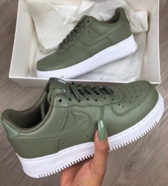 new army green air force ones