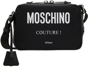 moschino black 'moschino couture' bag in print