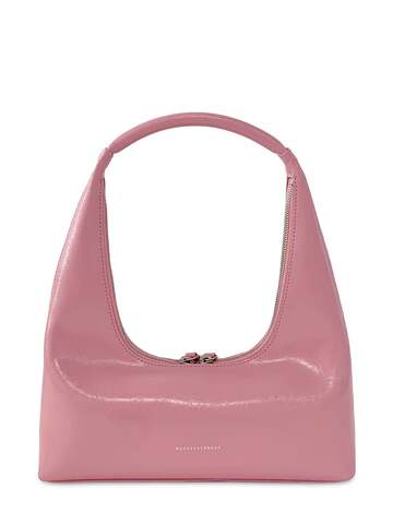 MARGE SHERWOOD Hobo Leather Shoulder Bag in pink
