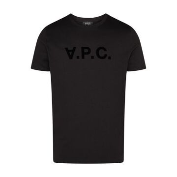 a.p.c. vpc color h t-shirt in black